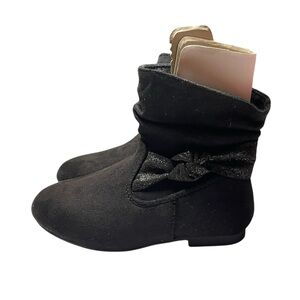 Wonder nation girl boots black size 8